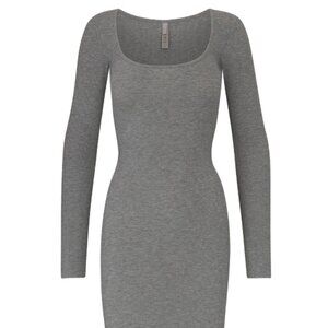 Skims Long Sleeve Soft Lounge Dress